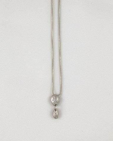 Double Sterling Silver Necklace