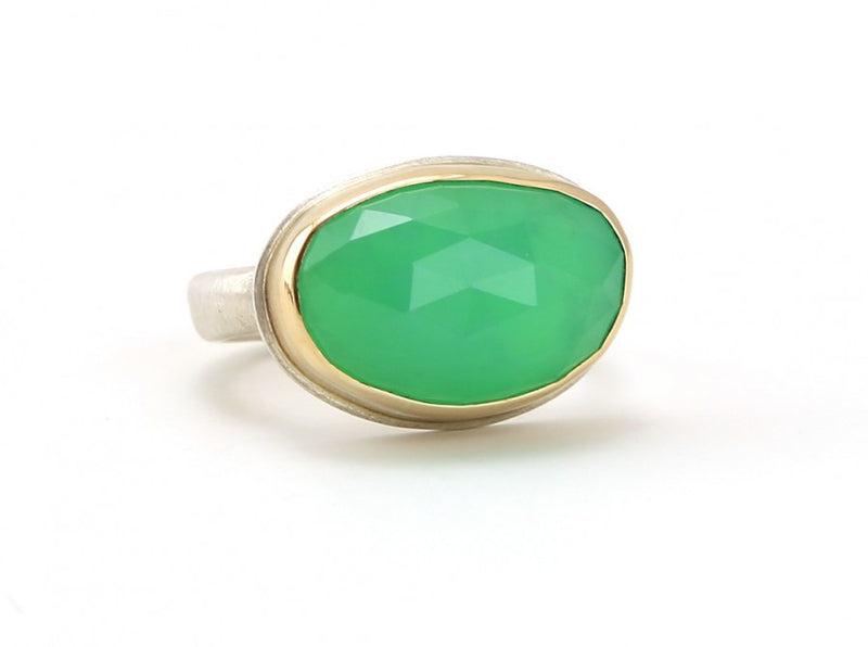 Chrysoprase Ring - The Little Green Store and Gallery
