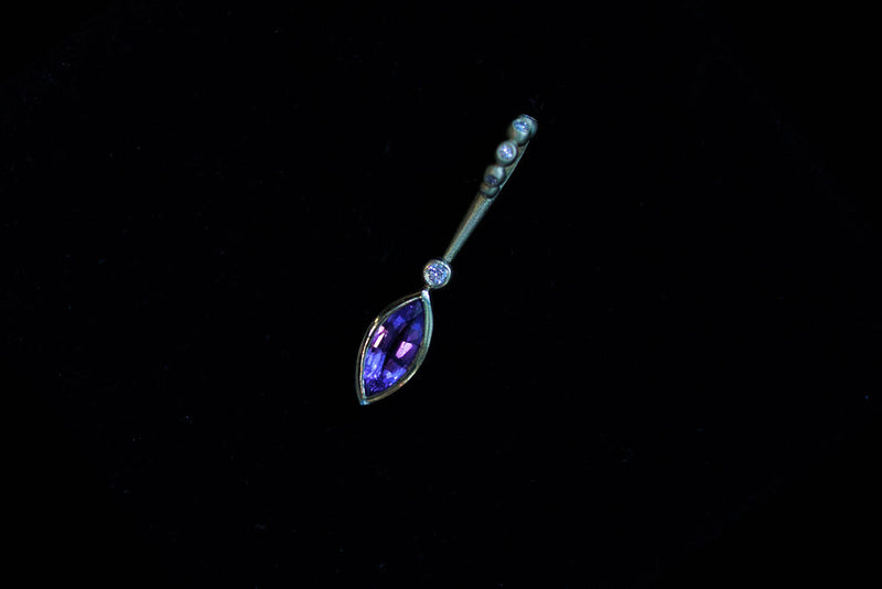 Purple Sapphire Gem Pendant