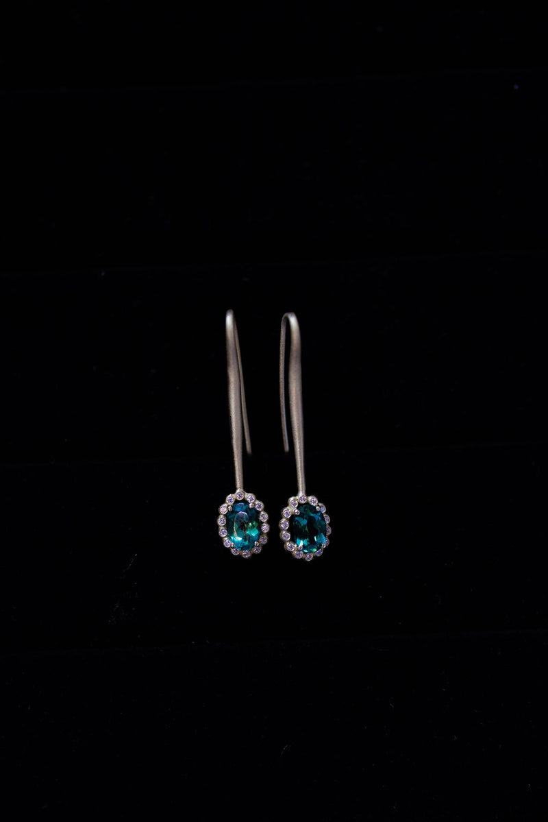 Green Tourmaline Earrings