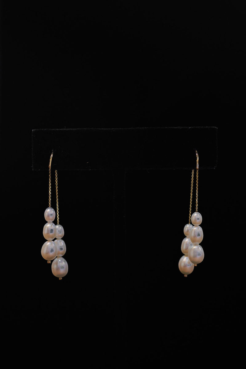 Mira Waterfall Pearl Earrings