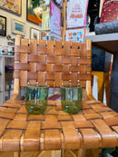 Striped Rim Glasses - Green