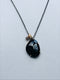 Black Spinel Necklace w/Diamond