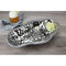 Silver Titanium Coated 2-Section Serving Piece